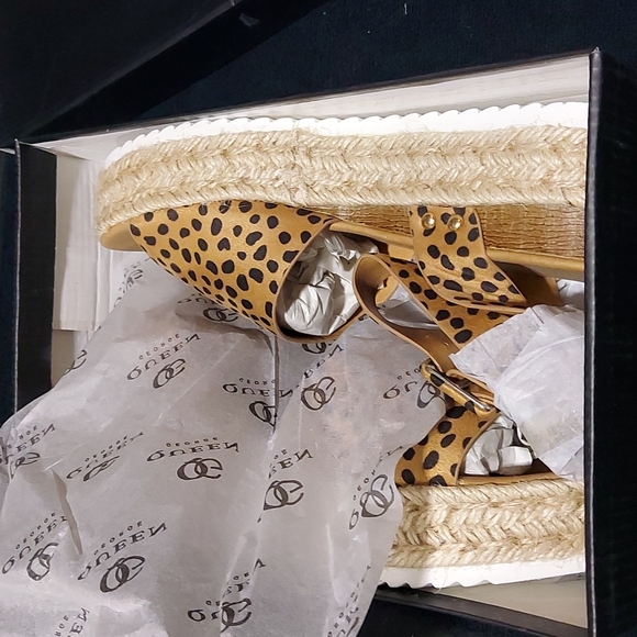 Queen George Trooper Leopard Platform Sandals "Various Sizes" - Picture 6 of 6